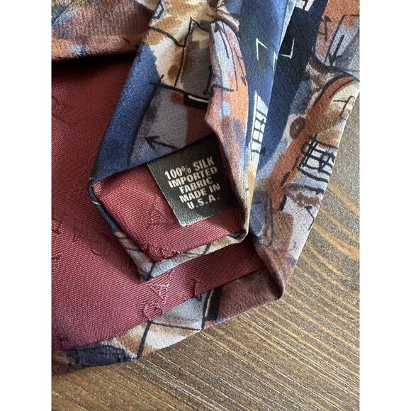 J. Garcia Silk Tie Lot Of 3 Assorted Collection XL Extra Long Abstract Necktie - Picture 9 of 10